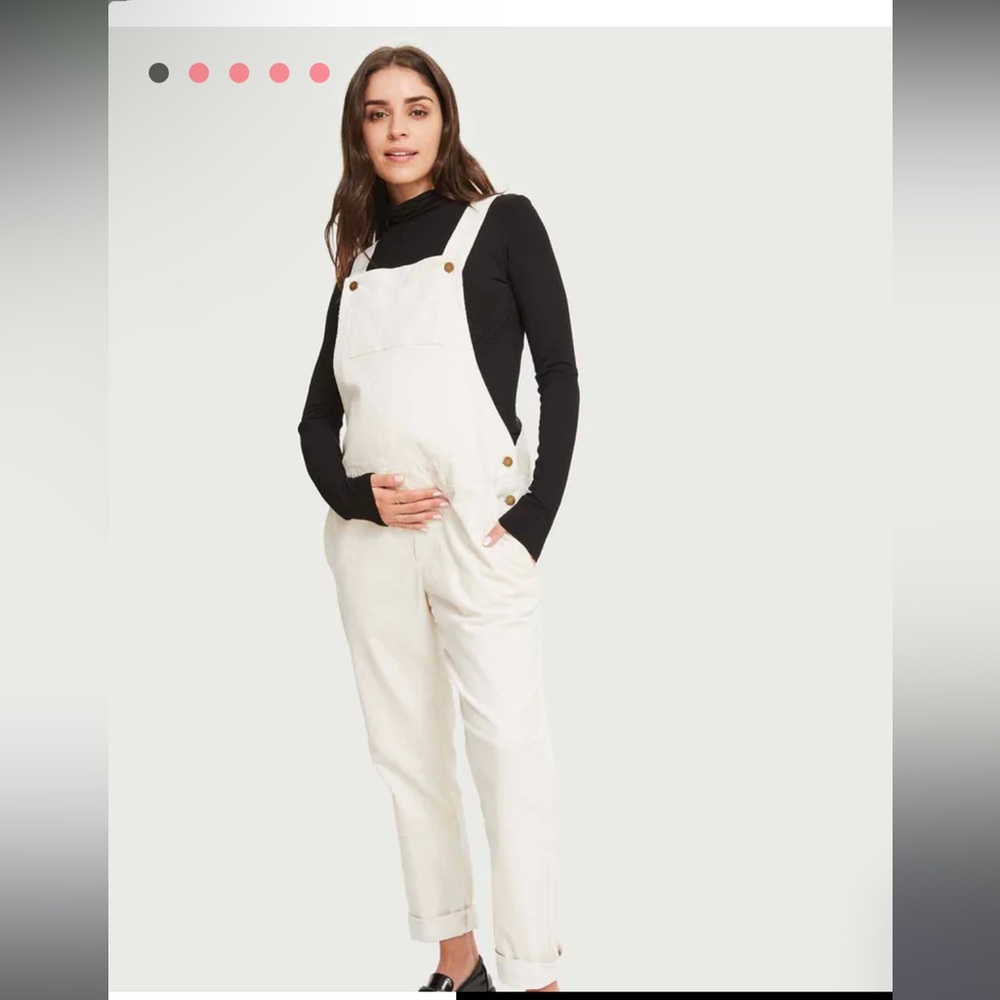 Hatch Maternity Overalls AND Hatch Jersey Turtle Neck - worn once !! 🤰🏽